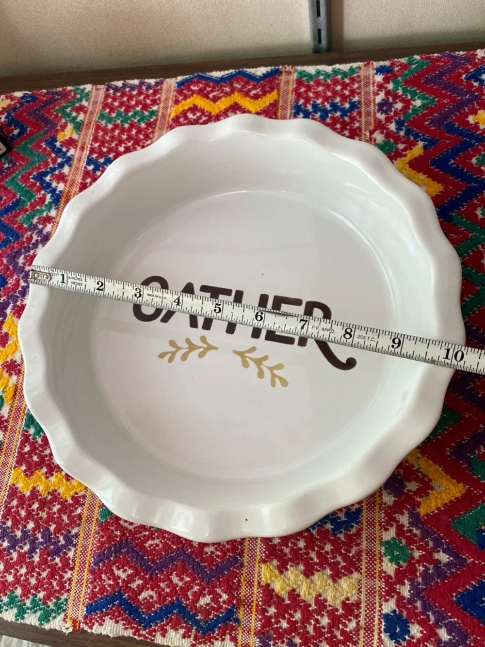 THRESHOLD Gather Pie Plate